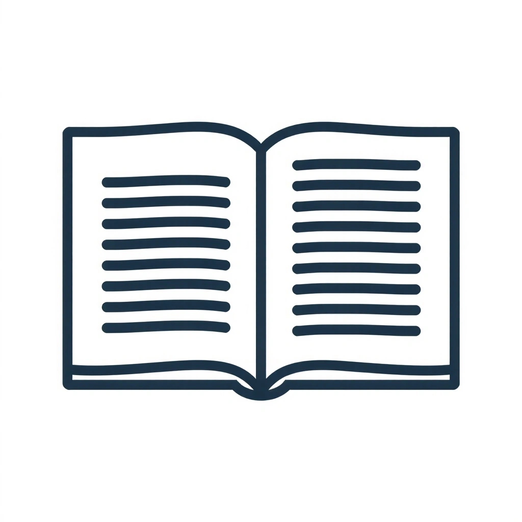 Iconiță stilizată a unei cărți deschise, simbolizând necesitatea de a citi politicile externe